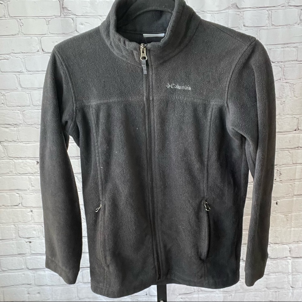 COPY - Columbia Black Zip Up Fleece Size Large